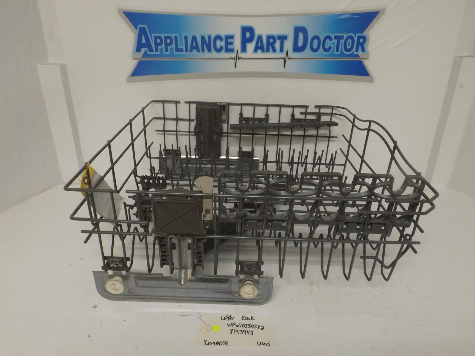 Kenmore Dishwasher WPW10350382 8193943 Upper Rack Used Kenmore Dishwasher WPW10350382 8193943 Upper Rack Used